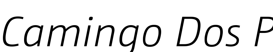 Camingo Dos Pro Light Italic cкачати шрифт безкоштовно